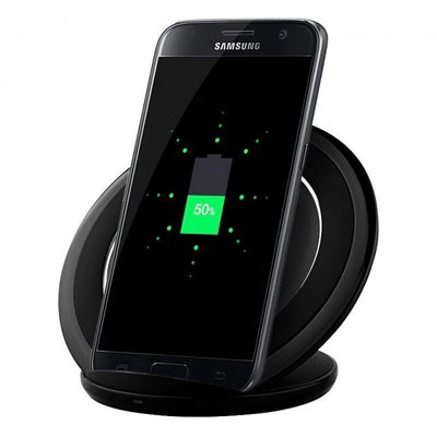 Швидке бездротове заряджання для телефону FAST CHARGE WIRELESS S7 бездротове зарядне. Колір: чорний ws54911 фото