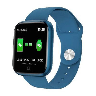 Smart Watch T80S, два браслети, температура тіла, тиск, оксиметр. Колір: синій ws39115 фото