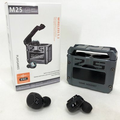 Бездротові навушники M25, Bluetooth 5.3, механічні армовані подвійного режиму ігрові ws45974 фото