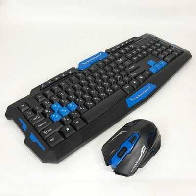 Клавіатура з мишкою HK-8100, ігрова клавіатура та миша для пк, бездротова клавіатура та миша ws51727 фото